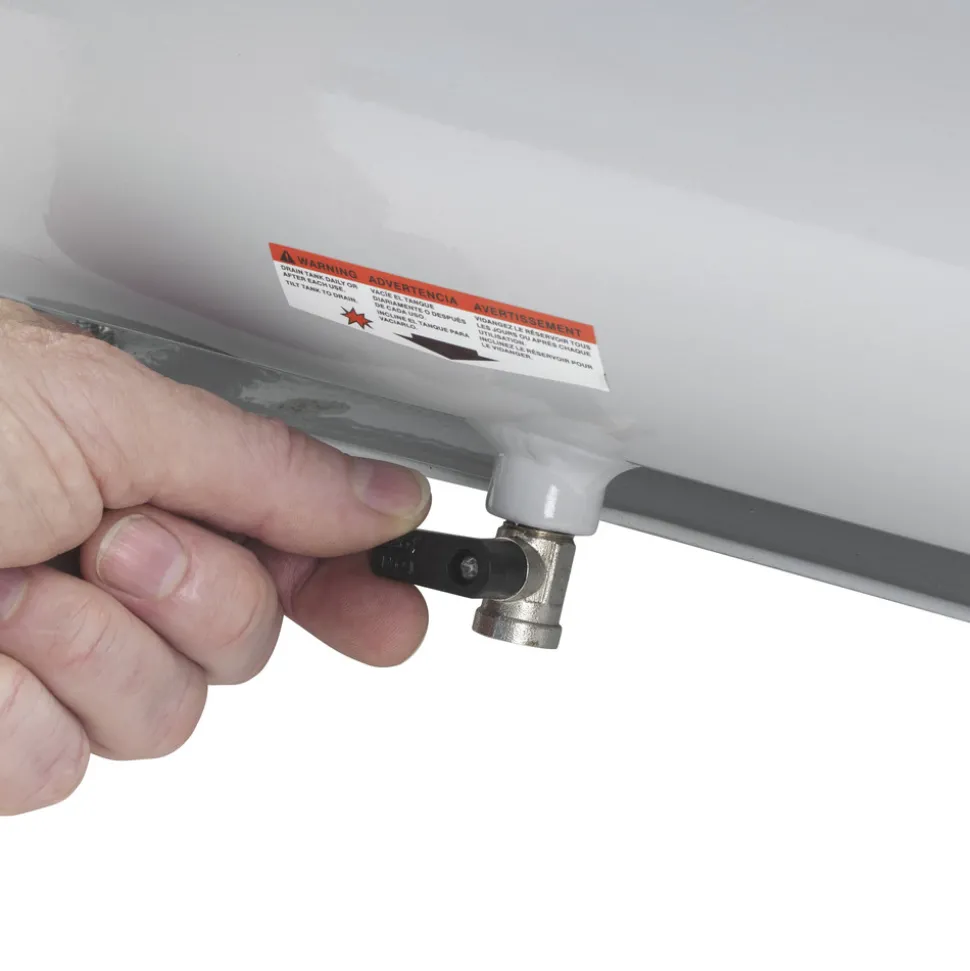 Quipall Ultra Quiet 1 HP 4.6 Gallon Oil-Free Twin Stack Air Compressor