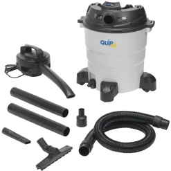 Quipall 1200-Watt 8.3 Gallon Plastic Tank Wet/Dry Vacuum