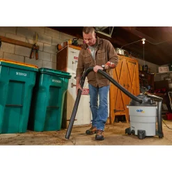 Quipall 1200-Watt 8.3 Gallon Plastic Tank Wet/Dry Vacuum