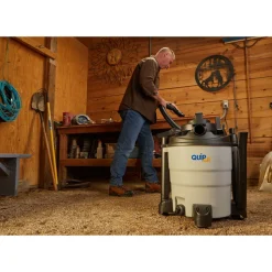 Quipall 1200-Watt 8.3 Gallon Plastic Tank Wet/Dry Vacuum
