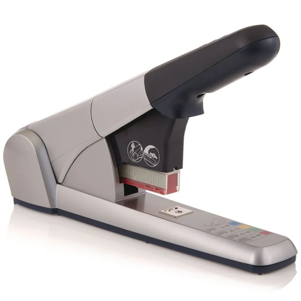 Rapid 80-Sheet Capacity Heavy-Duty Cartridge Stapler - Silver