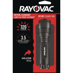 Rayovac 3 AAA Batteries LED Aluminum Flashlight - Black
