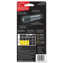 Rayovac 3 AAA Batteries Virtually Indestructible LED Flashlight - Black