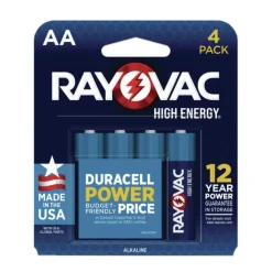Rayovac High Energy Premium Alkaline AA Batteries (4/Pack)