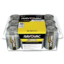Rayovac Ultra Pro Alkaline D Batteries (12/Pack)