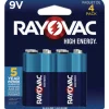 Rayovac 9V High Energy Premium Alkaline Batteries (4/Pack)
