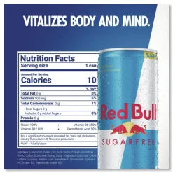 Red Bull 8.4 oz. Can Energy Drink - Sugar-Free (24/Carton)