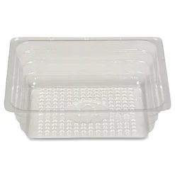 Reynolds Wrap 4 oz. cap. 3.5 in. x 3.5 in. x 1 in. Shallow Reflections Portion Plastic Trays - Clear (2500/Carton)