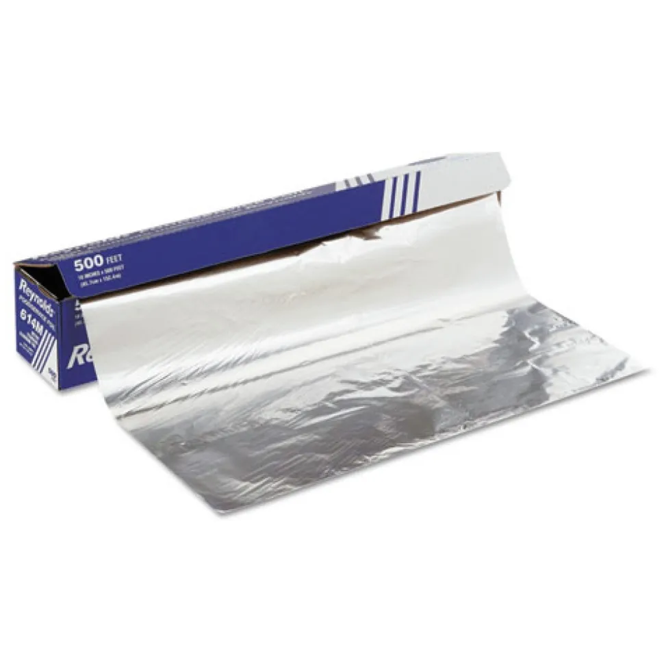 Reynolds Wrap 614M 18 in. x 500 ft. Standard Gauge Metro Aluminum Foil Roll - Silver (1/Carton)
