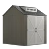 Rubbermaid 337 cu-ft. 7 ft. x 7 ft. x 8 ft. Storage Shed - Brown