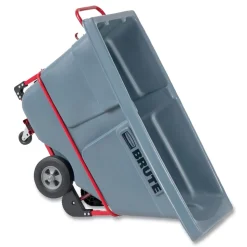 Rubbermaid Commercial 0.5 cu yd BRUTE DURATILT Frame Tilt Truck Standard Duty 850 lb Capacity Gray