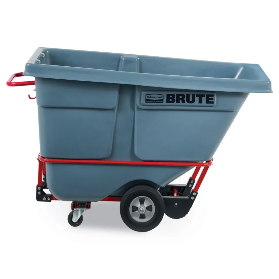 Rubbermaid Commercial 0.5 cu yd BRUTE DURATILT Frame Tilt Truck Standard Duty 850 lb Capacity Gray