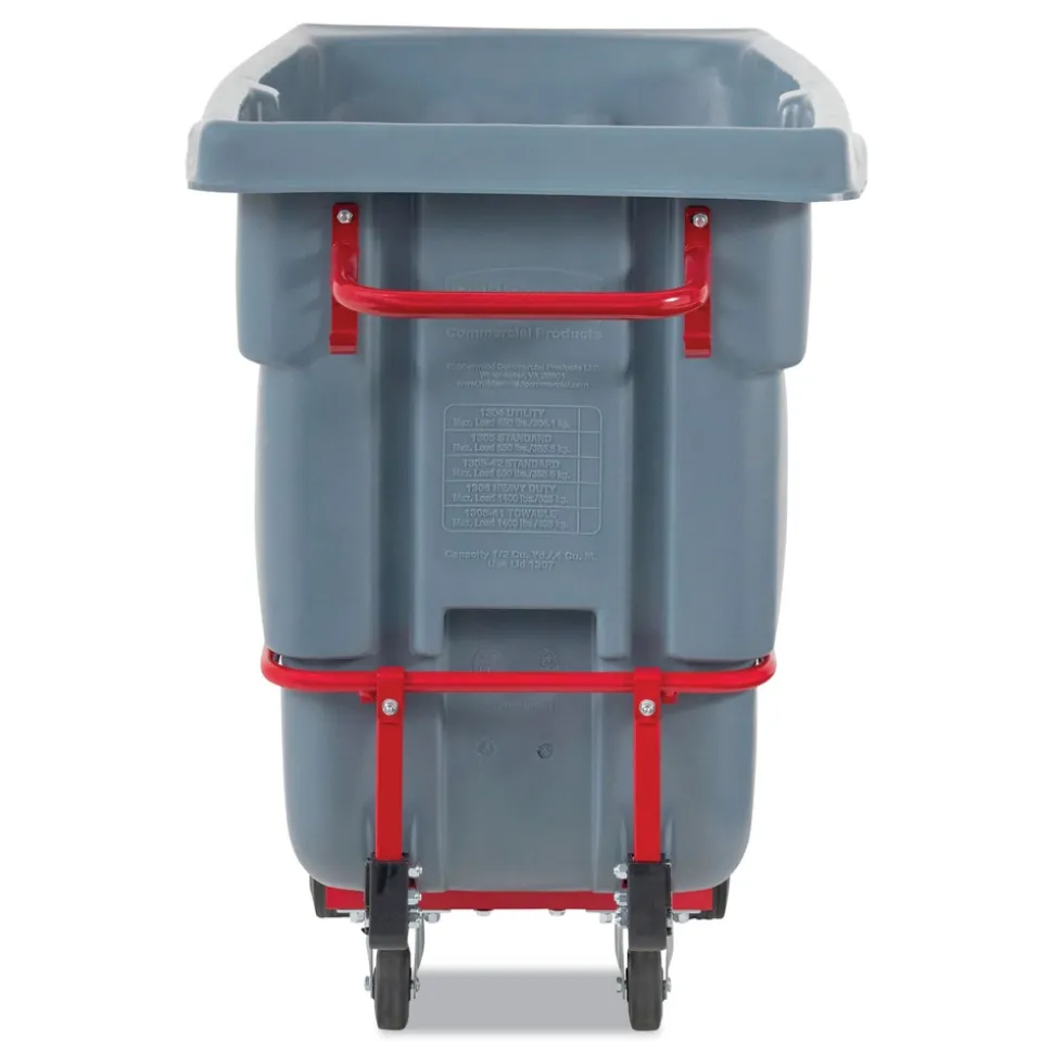 Rubbermaid Commercial 0.5 cu yd BRUTE DURATILT Frame Tilt Truck Standard Duty 850 lb Capacity Gray