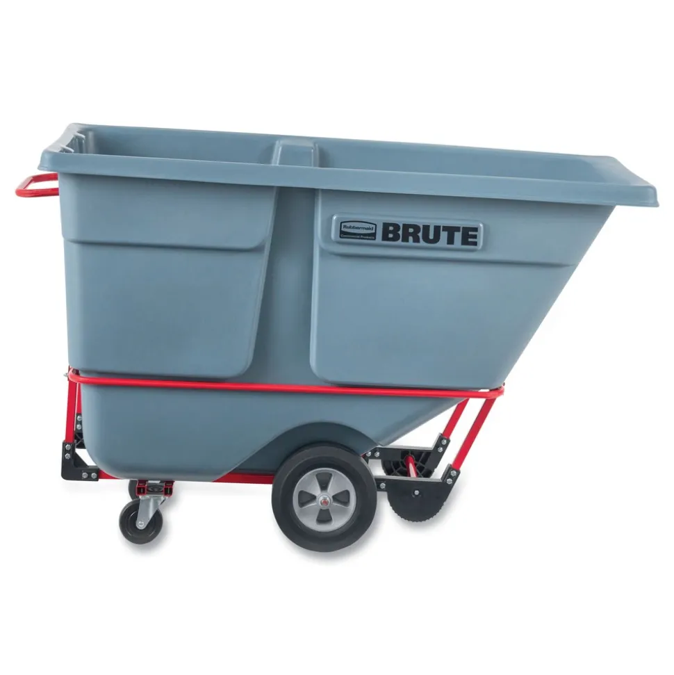 Rubbermaid Commercial 1 cu yd BRUTE DURATILT Frame Tilt Truck Standard Duty 1200 lb Capacity Gray