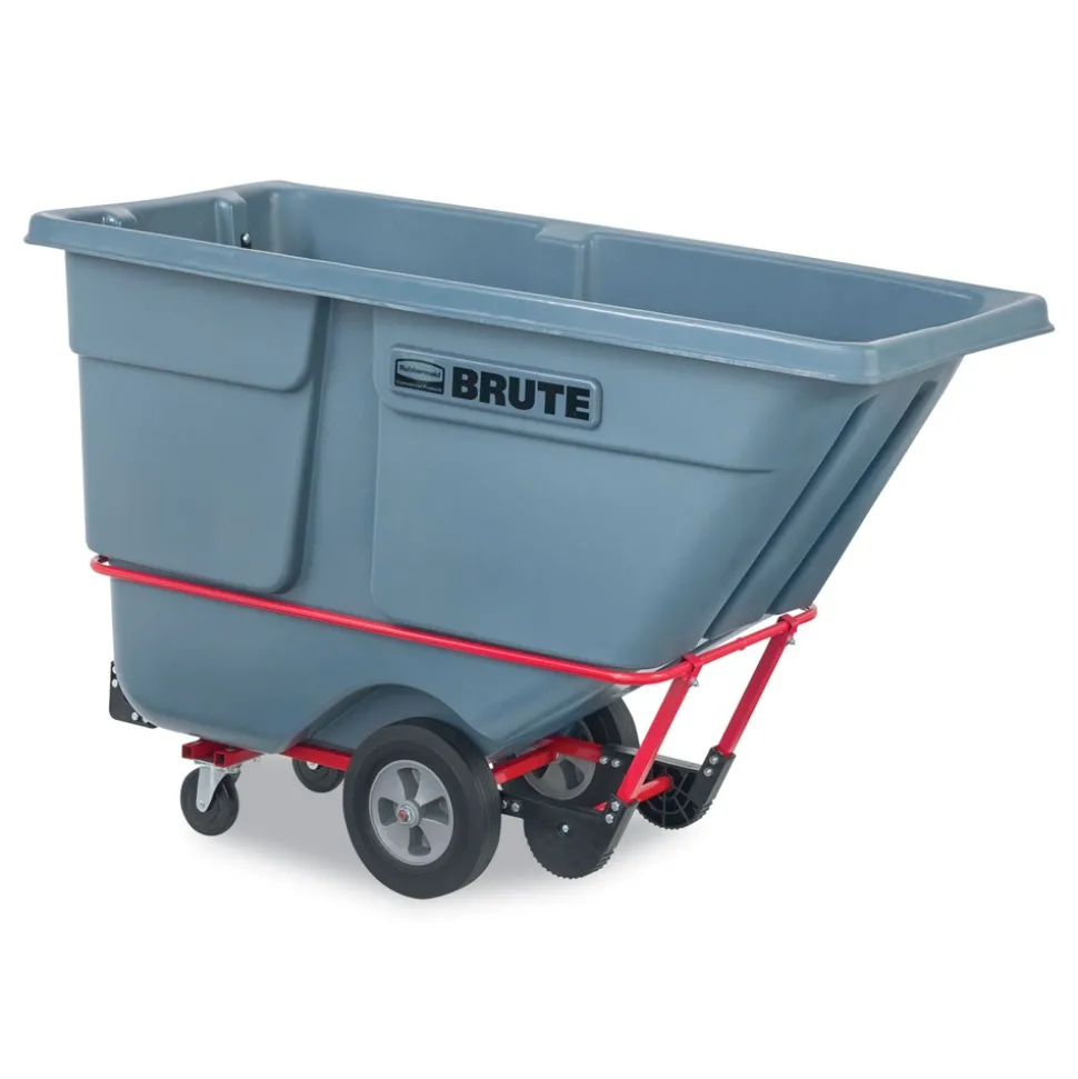 Rubbermaid Commercial 1 cu yd BRUTE DURATILT Frame Tilt Truck Standard Duty 1200 lb Capacity Gray