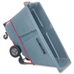 Rubbermaid Commercial 1 cu yd BRUTE DURATILT Frame Tilt Truck Standard Duty 1200 lb Capacity Gray