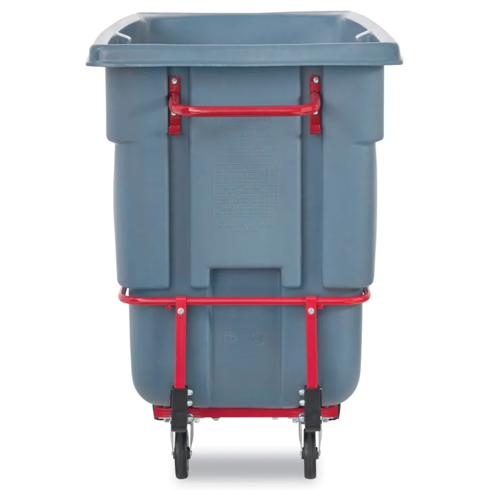 Rubbermaid Commercial 1 cu yd BRUTE DURATILT Frame Tilt Truck Standard Duty 1200 lb Capacity Gray