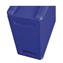 Rubbermaid Commercial 23 Gallon Slim Jim Recycling Plastic Container with Venting Channels - Blue