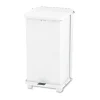 Rubbermaid Commercial 6.5 gal. Defenders Heavy-Duty Steel Step Can - White