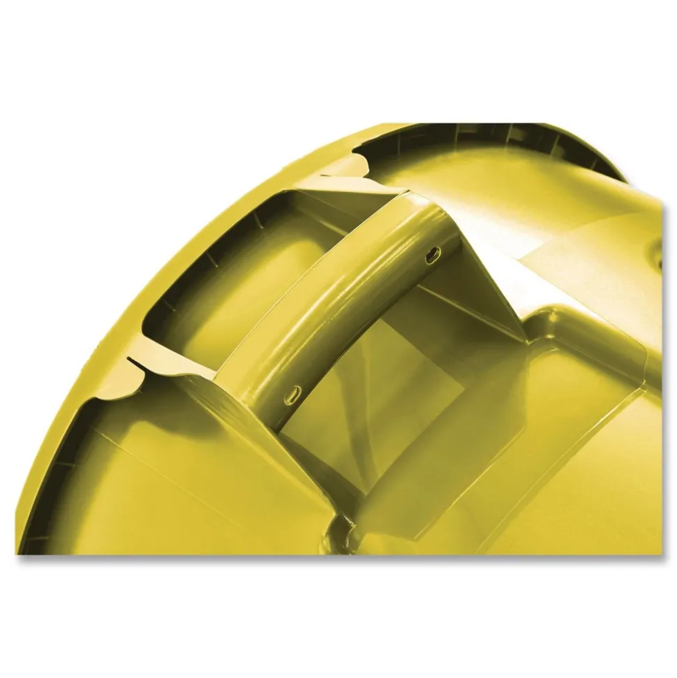 Rubbermaid Commercial 20 gal. Vented Round Plastic Brute Container - Yellow