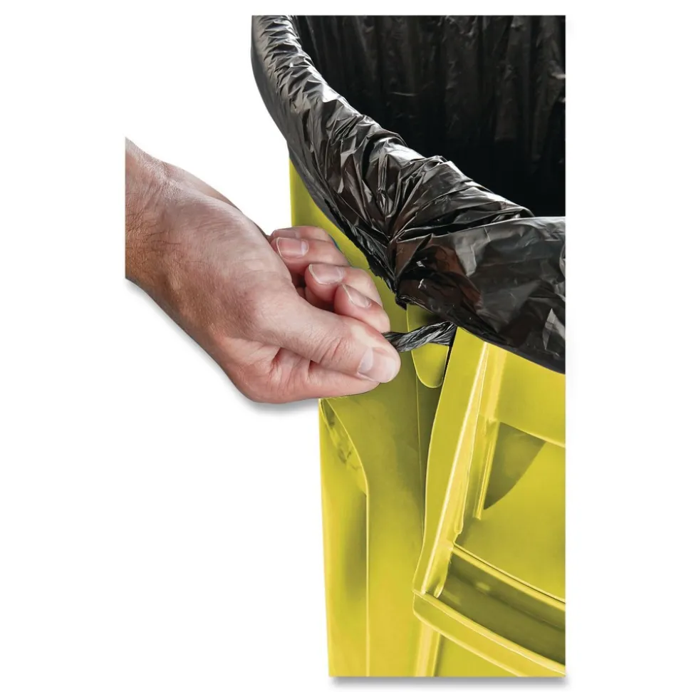 Rubbermaid Commercial 20 gal. Vented Round Plastic Brute Container - Yellow