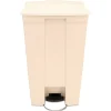 Rubbermaid Commercial 18 Gallon Polyethylene Step-On Receptacle - Beige