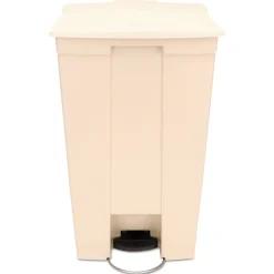 Rubbermaid Commercial 18 Gallon Polyethylene Step-On Receptacle - Beige
