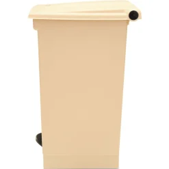 Rubbermaid Commercial 12 Gallon Indoor Utility Step-On Plastic Waste Container - Beige