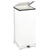Rubbermaid Commercial 13 gal. Defenders Heavy-Duty Steel Step Can - White