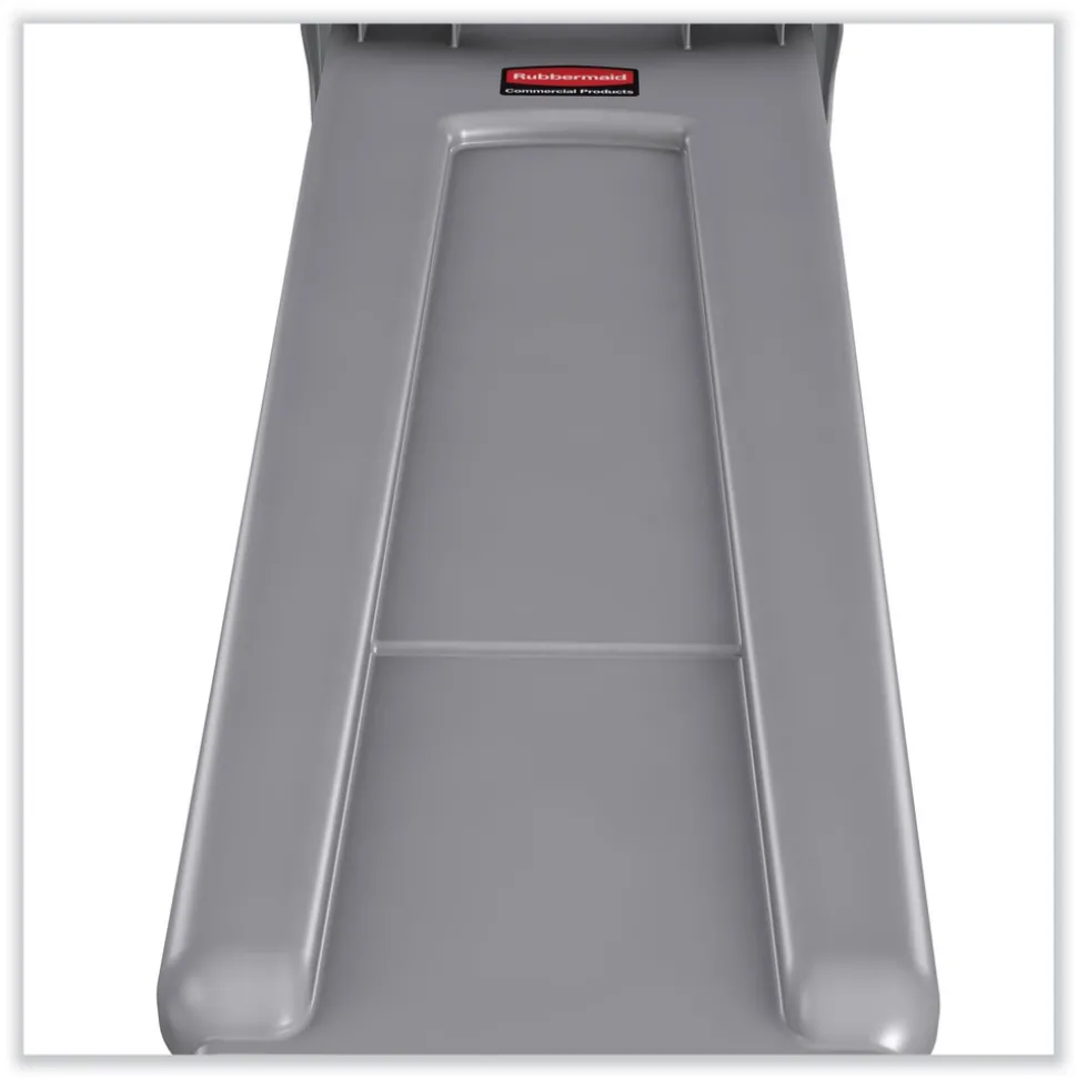 Rubbermaid Commercial 23 Gallon Rectangular Plastic Slim Jim Receptacle W/venting Channels - Gray