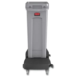 Rubbermaid Commercial 23 Gallon Rectangular Plastic Slim Jim Receptacle W/venting Channels - Gray