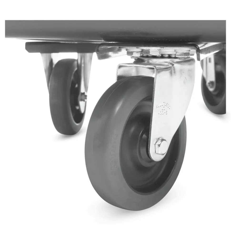 Rubbermaid Commercial 149 gal 600 lb Capacity Plastic Cube Truck - Black