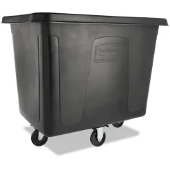 Rubbermaid Commercial 119.7 gal. 500 lbs. Capacity Plastic/Metal Cube Truck - Black