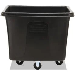 Rubbermaid Commercial 119.7 gal. 500 lbs. Capacity Plastic/Metal Cube Truck - Black