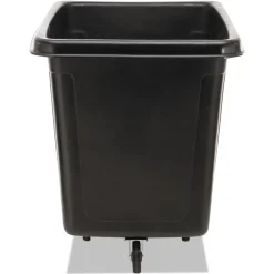 Rubbermaid Commercial 119.7 gal. 500 lbs. Capacity Plastic/Metal Cube Truck - Black