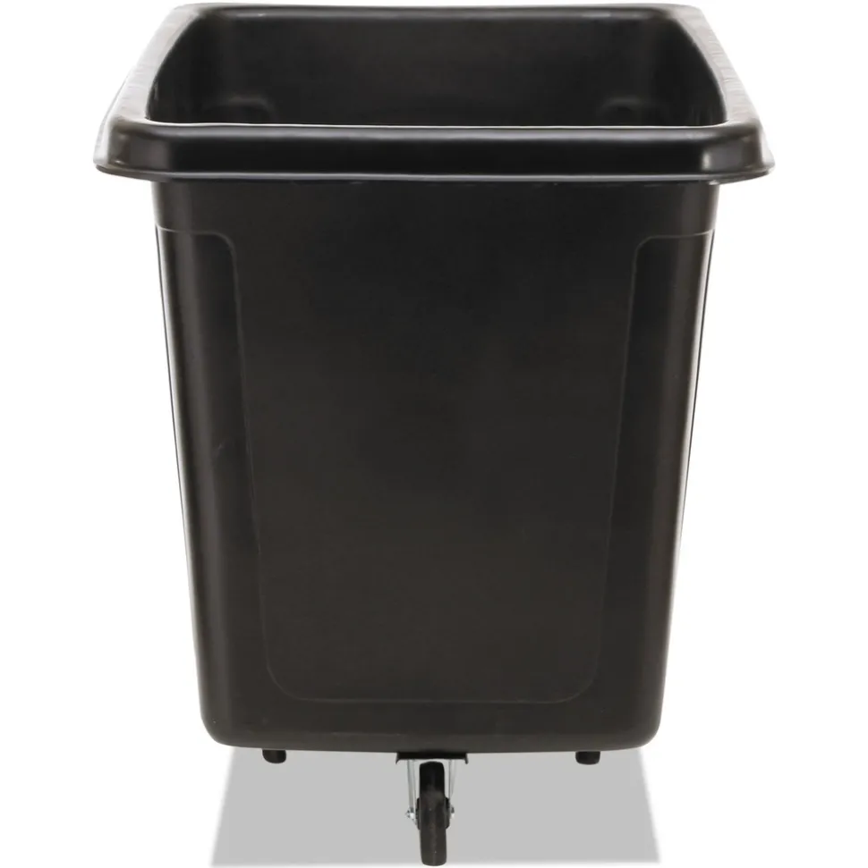Rubbermaid Commercial 119.7 gal. 500 lbs. Capacity Plastic/Metal Cube Truck - Black