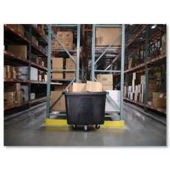 Rubbermaid Commercial 119.7 gal. 500 lbs. Capacity Plastic/Metal Cube Truck - Black