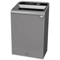Rubbermaid Commercial 33 Gallon Landfill Configure Indoor Recycling Waste Receptacle - Gray