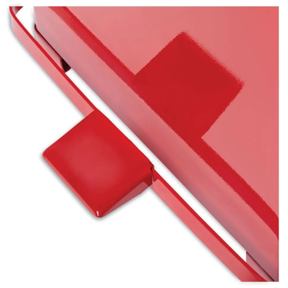 Rubbermaid Commercial 4 gal. Defenders Heavy-Duty Steel Step Can - Red