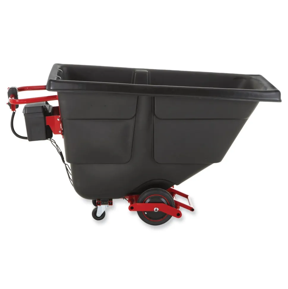 Rubbermaid Commercial 101 gal 850 lb Capacity Plastic Motorized Roto Tilt Truck - Black