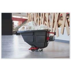 Rubbermaid Commercial 101 gal 850 lb Capacity Plastic Motorized Roto Tilt Truck - Black