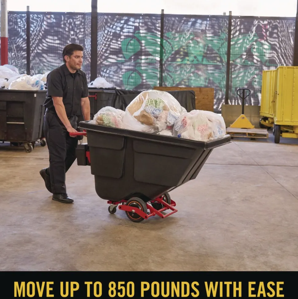 Rubbermaid Commercial 101 gal 850 lb Capacity Plastic Motorized Roto Tilt Truck - Black