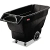 Rubbermaid Commercial 151 gal. 600 lbs. Capacity Plastic Structural Foam Tilt Truck - Black