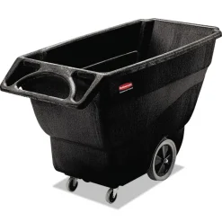 Rubbermaid Commercial 151 gal. 600 lbs. Capacity Plastic Structural Foam Tilt Truck - Black