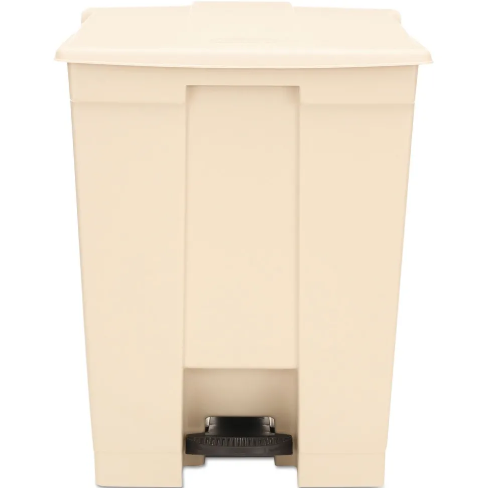 Rubbermaid Commercial 23 Gallon Polyethylene Step-On Receptacle - Beige