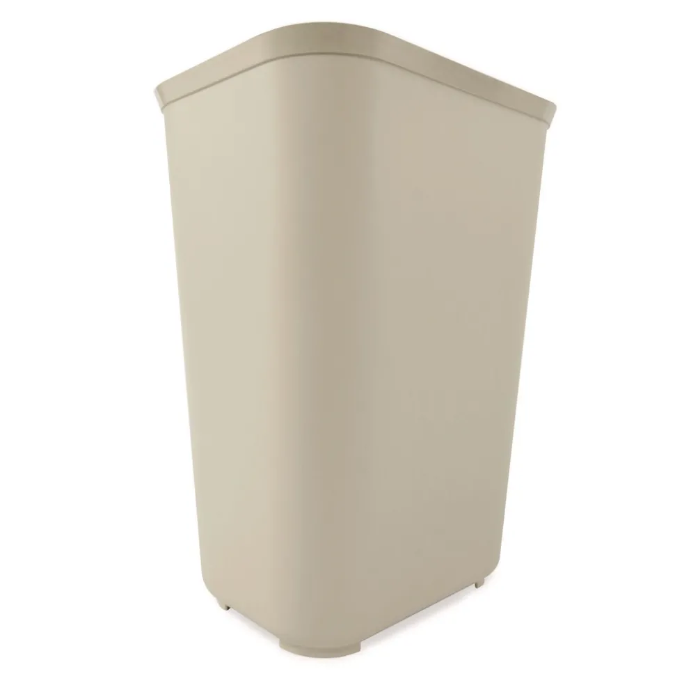Rubbermaid Commercial 10 Gallon Fiberglass Wastebasket - Beige