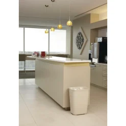 Rubbermaid Commercial 10 Gallon Fiberglass Wastebasket - Beige