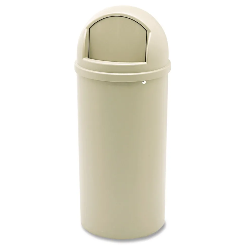 Rubbermaid Commercial 15 gal. Marshal Classic Plastic Container - Beige