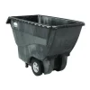 Rubbermaid Commercial 151 Gallon 1000 lbs. Capacity Plastic Structural Foam Tilt Truck - Black