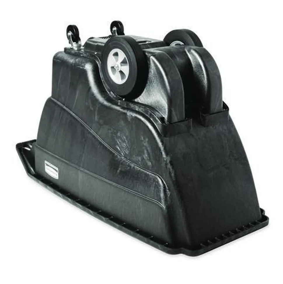 Rubbermaid Commercial 151 Gallon 1000 lbs. Capacity Plastic Structural Foam Tilt Truck - Black